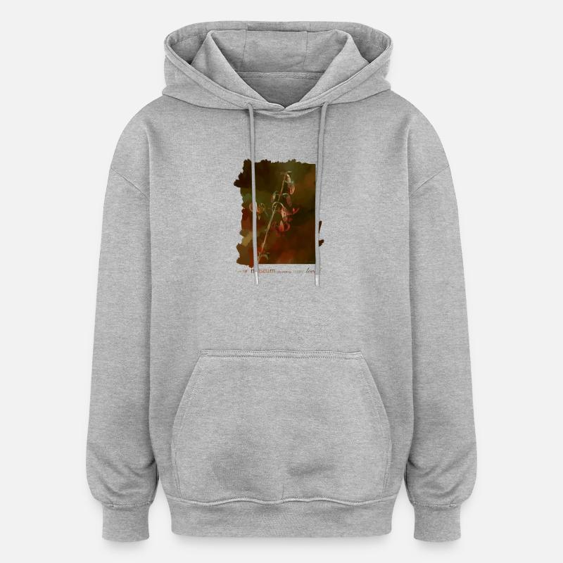 Lys - Sweat à capuche oversize unisexe - gris chiné