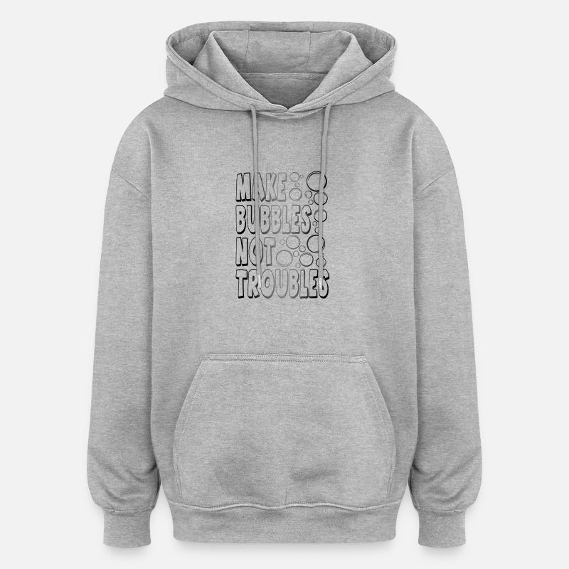 Bubbles002 - Oversized Unisex Hoodie - heather grey