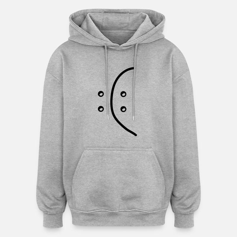 bipolar - Oversized Unisex Hoodie - Grau meliert