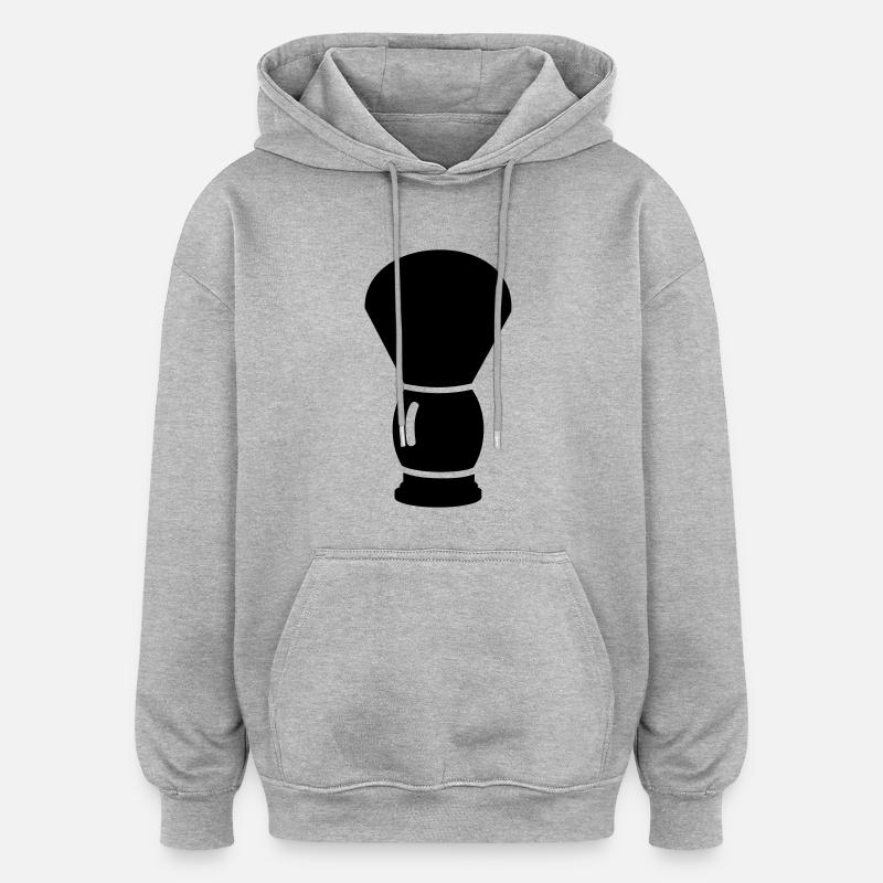 Rasage - Sweat à capuche oversize unisexe - gris chiné