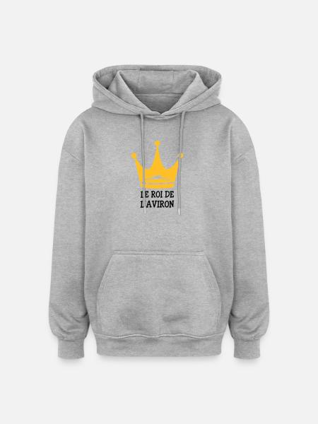 Le Roi de l'Aviron - Oversized Unisex Hoodie - heather grey