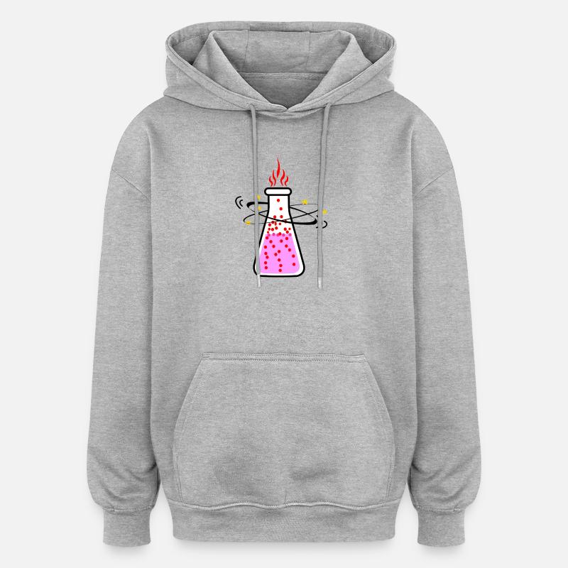 Gift oder Zaubertrank - Oversized Unisex Hoodie - Grau meliert