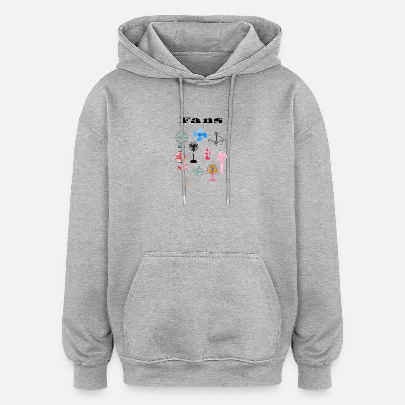 Une sélection de fans - Sweat à capuche oversize unisexe - gris chiné