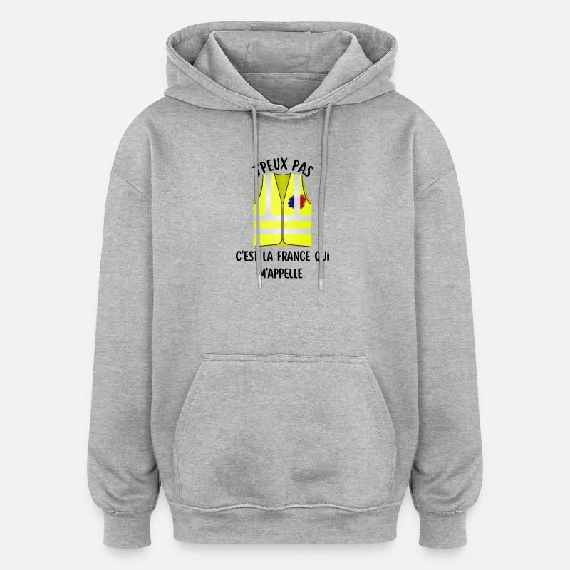 J'peux pas  - Sweat à capuche oversize unisexe - gris chiné
