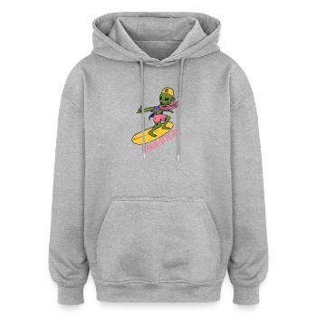 Sabbatical - Oversized Unisex Hoodie - heather grey - Front - Noah (186cm)