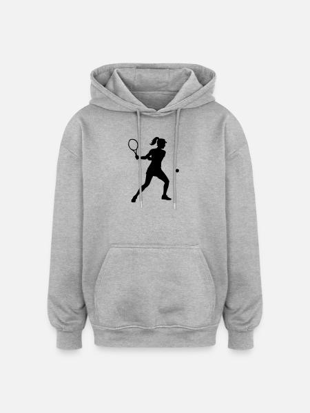 Tennis player - Oversized Unisex Hoodie - heather grey