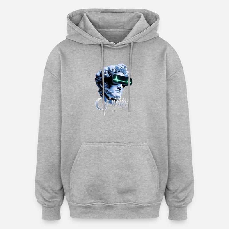 Highest Caliber VR Statue - Oversized Unisex Hoodie - heather grey