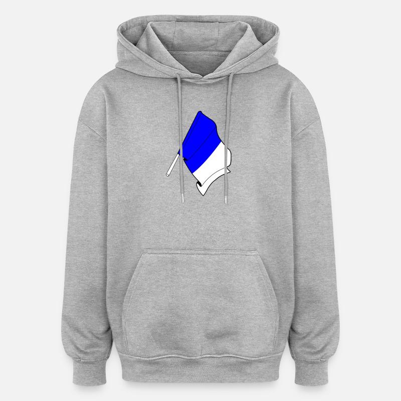 Stolz auf Spa - Oversized Unisex Hoodie - Grau meliert