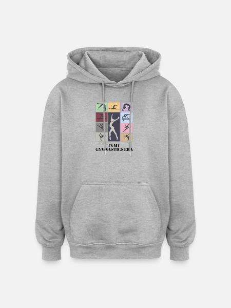 In my gymnastics era - Oversized Unisex Hoodie - heather grey