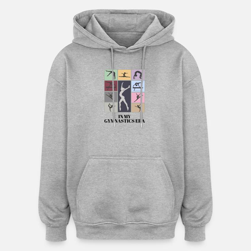 In meiner Turnzeit - Oversized Unisex Hoodie - Grau meliert