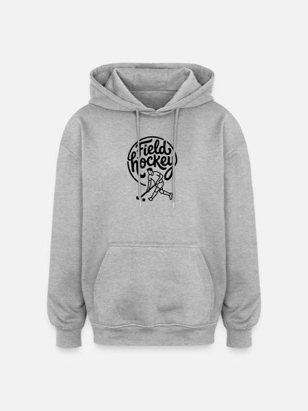 Hockey - Oversized Unisex Hoodie - heather grey
