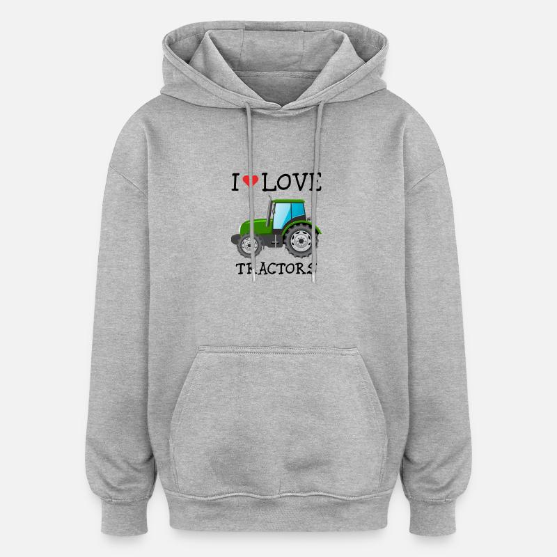 AMO TRATTORI - Felpa con cappuccio unisex oversize - grigio melange