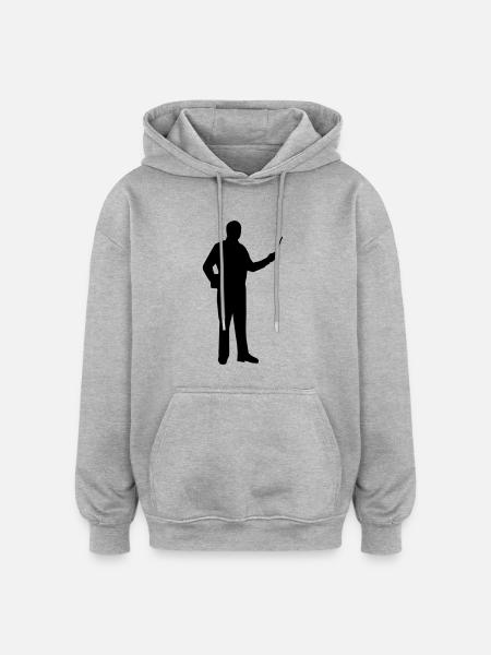 Prof - Sweat à capuche oversize unisexe - gris chiné