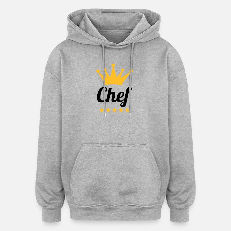 Chef - Oversized Unisex Hoodie - heather grey