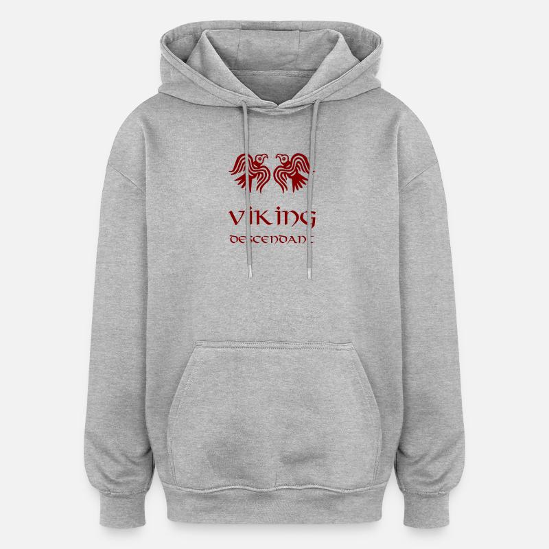 Wikinger-Nachfahre Rost - Oversized Unisex Hoodie - Grau meliert