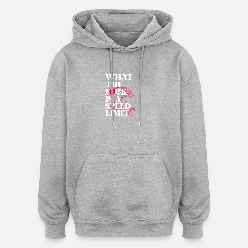 Voiture - Sweat à capuche oversize unisexe - gris chiné