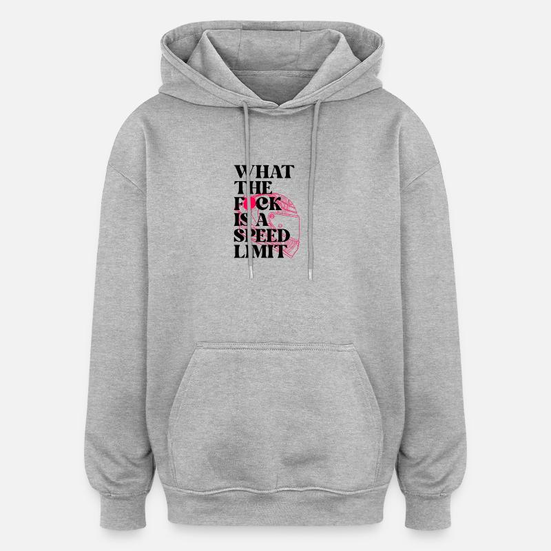 Voiture - Sweat à capuche oversize unisexe - gris chiné