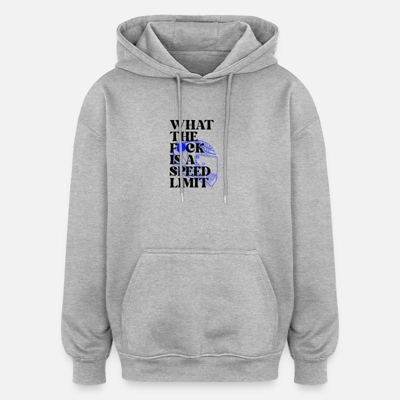Voiture - Sweat à capuche oversize unisexe - gris chiné
