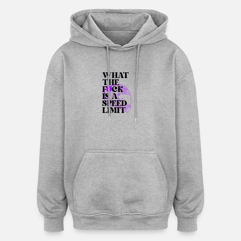 Voiture - Sweat à capuche oversize unisexe - gris chiné