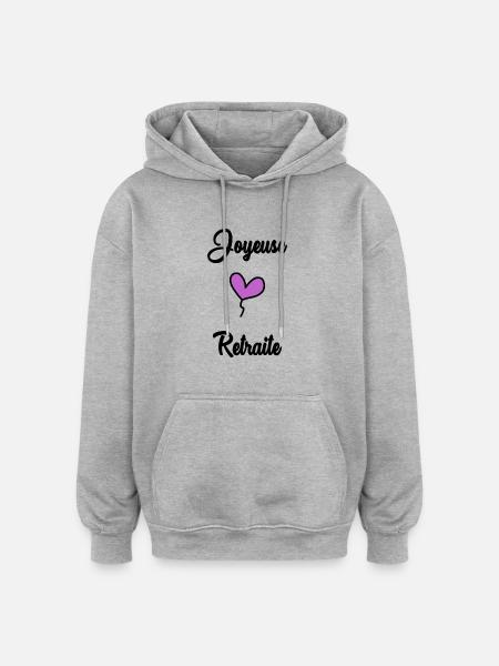 COLLEAGUE. START. RETIREMENT - Oversized Unisex Hoodie - heather grey