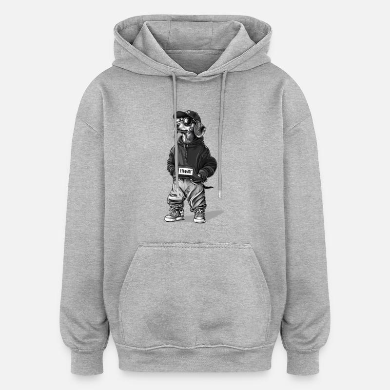 L'uomo dei tuoi sogni - Felpa con cappuccio unisex oversize - grigio melange
