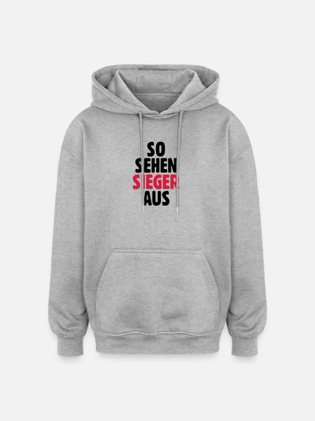 What winners look like - Oversized Unisex Hoodie - heather grey