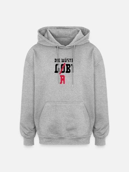 the desert g (o) (a) bilateral - Oversized Unisex Hoodie - heather grey