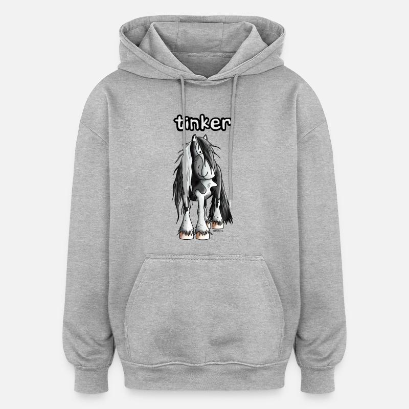 Witziger Irish Tinker - Oversized Unisex Hoodie - Grau meliert