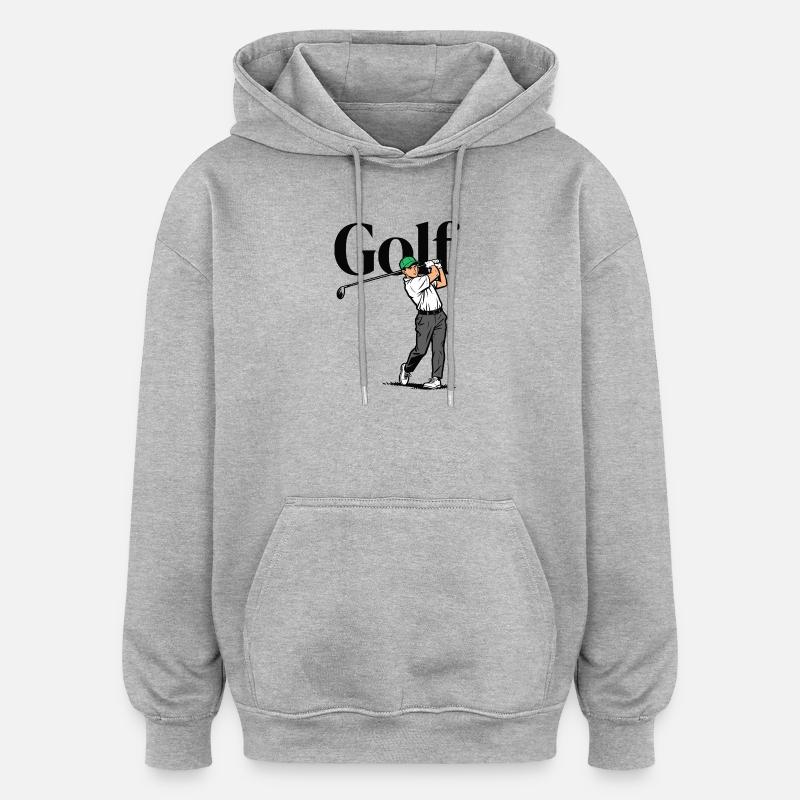 Golf Sport - Sweat à capuche oversize unisexe - gris chiné