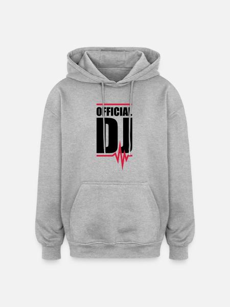 dj___f2 - Oversized Unisex Hoodie - Grau meliert