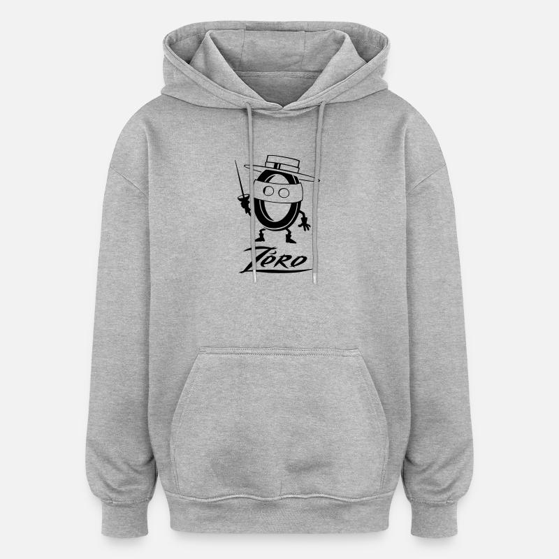 Super Null Flex - Oversized Unisex Hoodie - Grau meliert