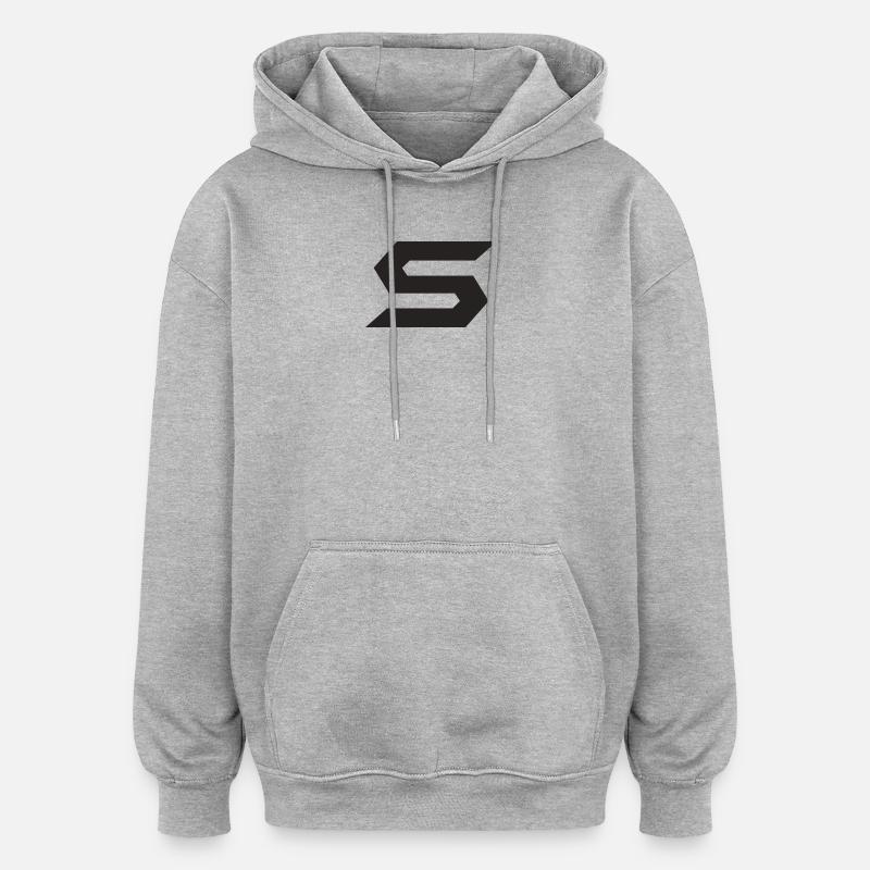 Geometric SForm Pattern - Oversized Unisex Hoodie - heather grey