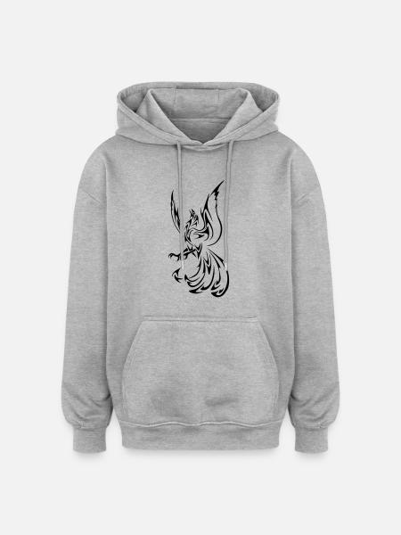 phoenix - Oversized Unisex Hoodie - heather grey