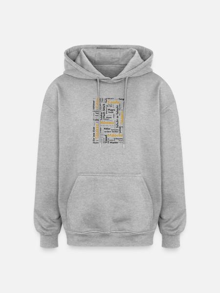 Ruhrpott - Oversized Unisex Hoodie - Grau meliert