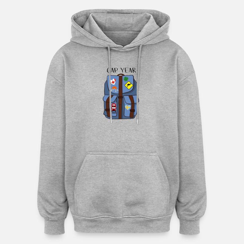 Année de l’écart - Sweat à capuche oversize unisexe - gris chiné