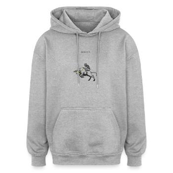 ride_taurus - Oversized Unisex Hoodie - Grau meliert - Vorne - Noah (186cm)