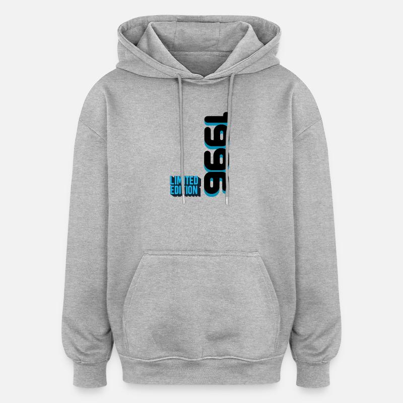 1996 Édition limitée - Sweat à capuche oversize unisexe - gris chiné