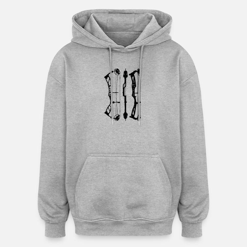 EliteBasin_Plan - Sweat à capuche oversize unisexe - gris chiné