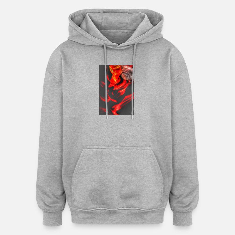 Broken camera part4 - Oversized Unisex Hoodie - heather grey