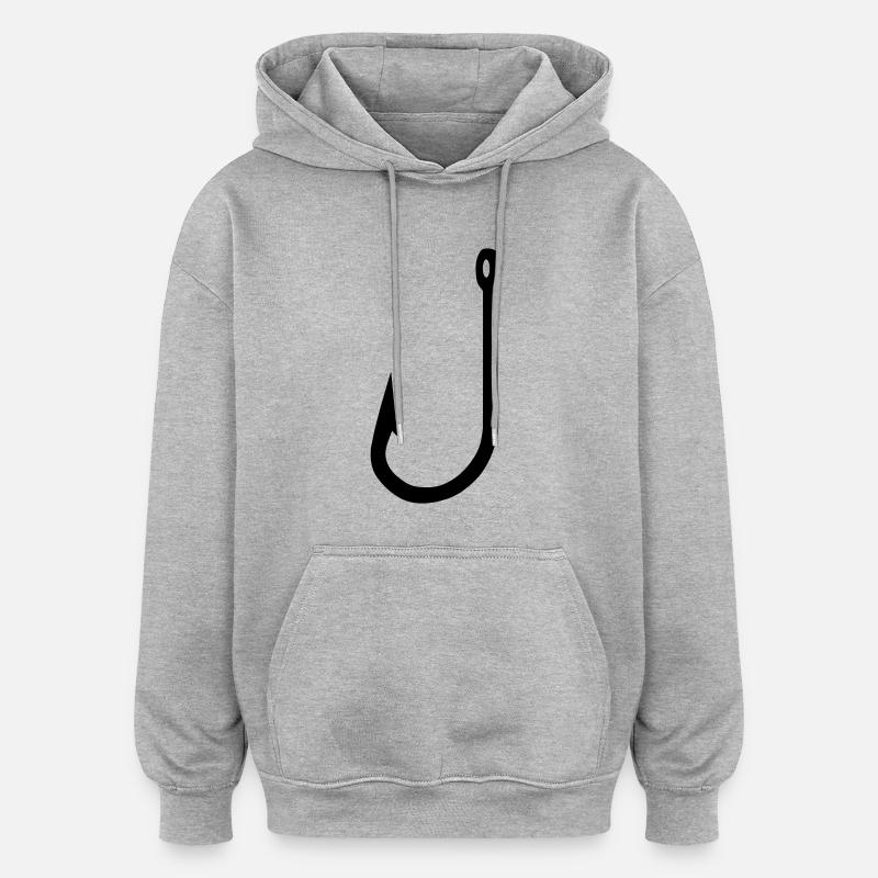 haak - Sweat à capuche oversize unisexe - gris chiné