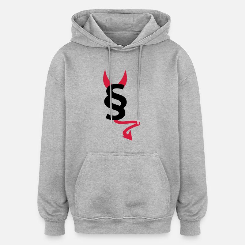paragraph § - Oversized Unisex Hoodie - heather grey