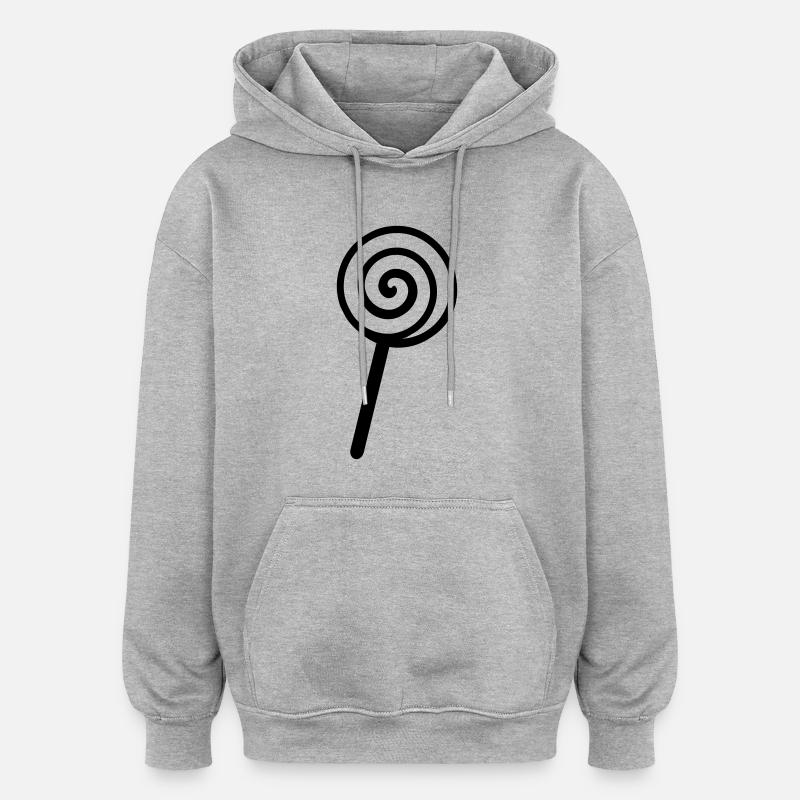 Lolli - Oversized Unisex Hoodie - Grau meliert