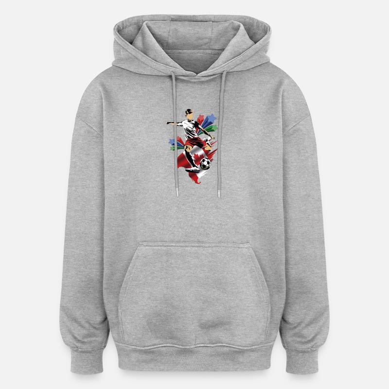 Canada - Canada - Flags - Oversized Unisex Hoodie - heather grey
