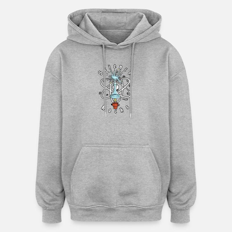 Science Physics rocks - Oversized Unisex Hoodie - heather grey