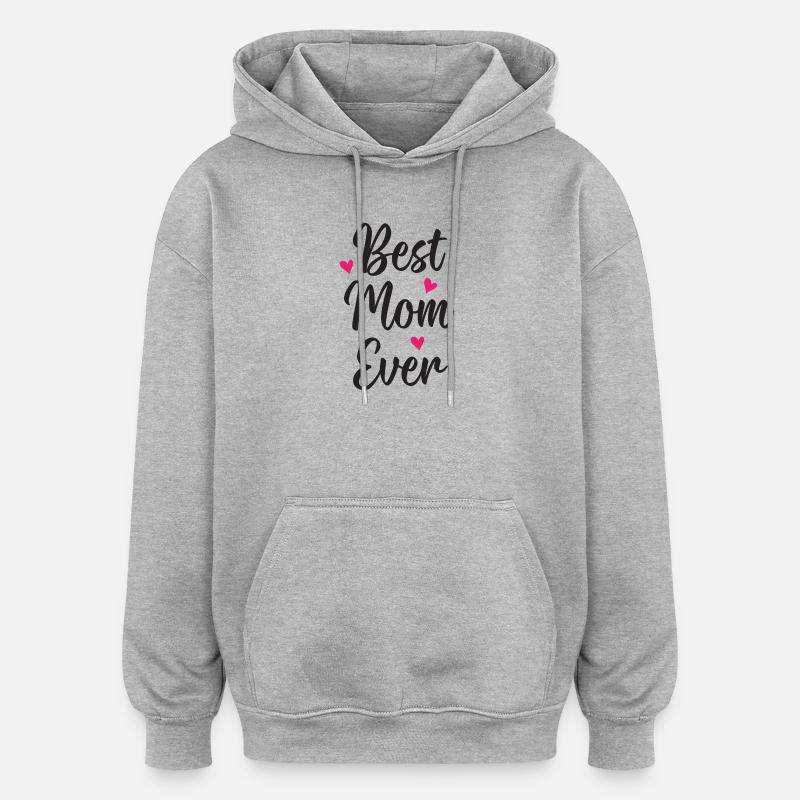 Beste Mutter aller Zeiten - Oversized Unisex Hoodie - Grau meliert