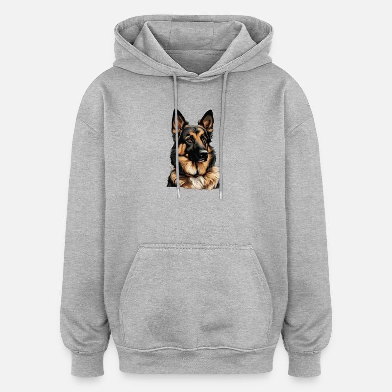 sheepdog - Oversized Unisex Hoodie - heather grey