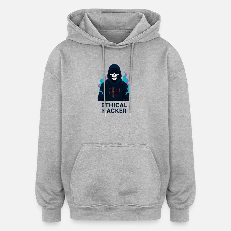 Ethischer Hacker – Cybersicherheit - Oversized Unisex Hoodie - Grau meliert