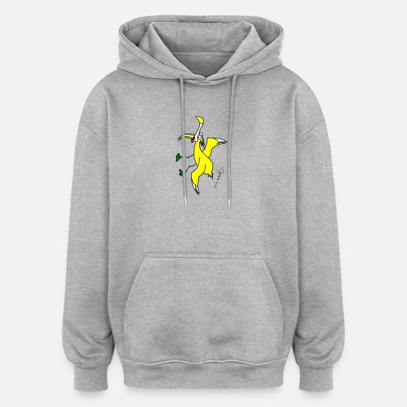 Kreischmöwe - Larus Vocifer - Oversized Unisex Hoodie - Grau meliert