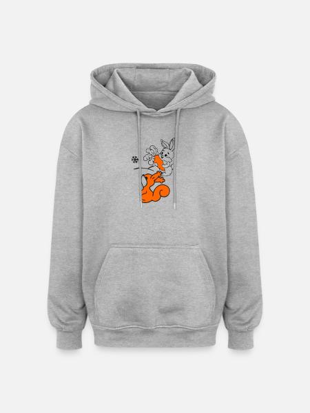 Winter - Oversized Unisex Hoodie - Grau meliert