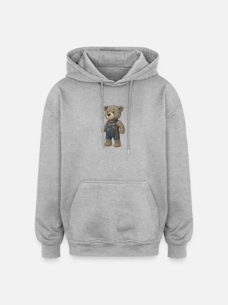 Lord Petzi Triathlet - Oversized Unisex Hoodie - Grau meliert